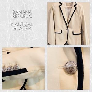 BANANA REPUBLIC NAUTICAL BLAZER